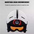 thumbnail image 2 of MOON Unisex All-Terrain Ski Helmet with Integrated Goggles, Durable PC+EPS Construction, Impact-Resistant Design, Multiple Colors Available (Black, M), 2 of 6