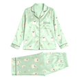 thumbnail image 4 of RMGVDSD Pajama Sets for Women 2 Piece Halloween Ghost Print Long Sleeve Sleepwear Lapel Button Down Loungewear Holiday Pajamas Casual Home Wear, 4 of 4