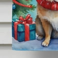 thumbnail image 4 of Pomeranian Christmas Reindeer House Flag, 4 of 5