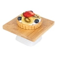 thumbnail image 2 of Hamptons Square Bamboo Serving Stand - with Porcelain Base - 5 1/2" x 5 1/2" x 2 1/2" - 1 count box, 2 of 3