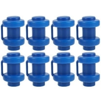 Milisten Trampoline Enclosure Pole Caps 8Pcs Blue Round Abs for Trampoline Pole Covers and Families