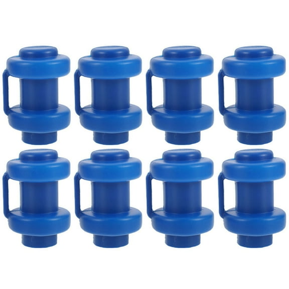 Milisten Trampoline Enclosure Pole Caps 8Pcs Blue Round Abs for Trampoline Pole Covers and Families