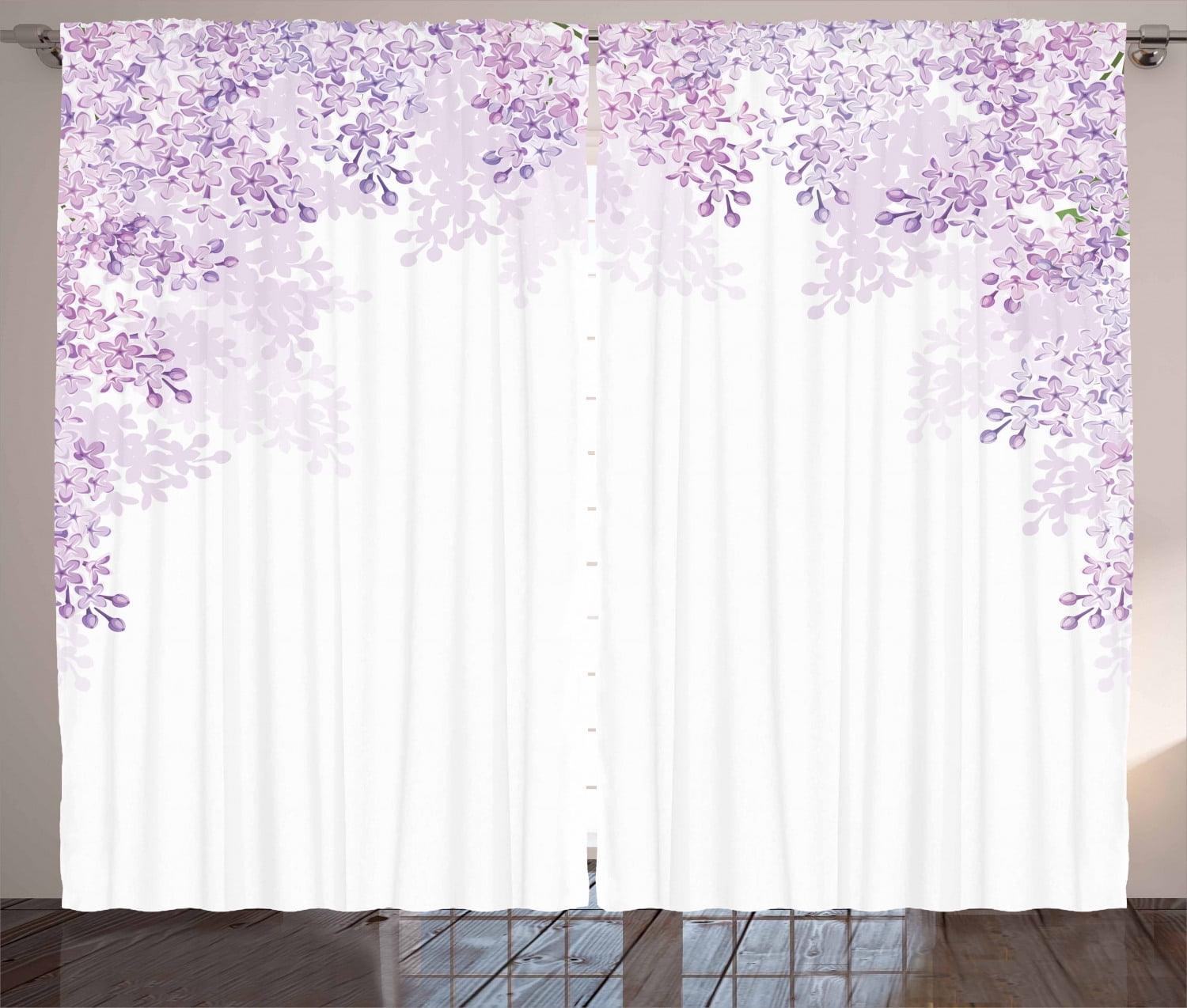 Purple Curtains 2 Panels Set