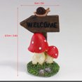 thumbnail image 4 of Tree Figurine Set, Garden Statue Accessories Whimsical Waterproof Decorative Synthetic Resin 2 Piece Set Delicate  For Balcony For Lawn, 4 of 8