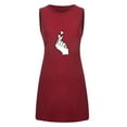 thumbnail image 4 of Pntutb Womens,Fashion Women's O-Neck Pocket Print Sleeveless Casual Nightdress Dresses, 4 of 5
