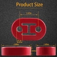 thumbnail image 3 of Universal Red Exhaust Tail Pipe Rubber Mount Hanger Bracket Muffler Mount Hanger Bracket 2Holes 0.47inch Exhaust System Hanger Heavy Duty Insulator -4PCS, 3 of 8