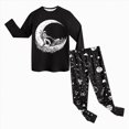 thumbnail image 6 of CAUYDY Toddler Boy Sleepwear Child Clothes Fall Winter Long Sleeve Shirt and Elastic Pants Comfy Set Baby Pajamas Little Kids Outfits for Boys 2T 3T 4T 5T Sizes 4-5 Years,Black, 6 of 8