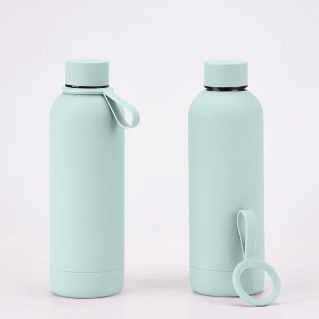 500ml With A Portable Handle Stainless Steel Small Mouth Insulated Cup Portable Outdoor Sports Water Bottle