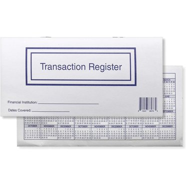 3-Pack Easy-to-Read Personal Checkbook Registers - For Years 2025, 2026, 2027