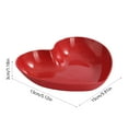 thumbnail image 3 of Apmemiss Clearance 5 Pack Valentine's Day Heart Shaped Sauce Dish Red Mini Seasoning Dishes Small Plastic Heart Shaped Bowl Snack Plate Appetizer Plates Sushi Dipping Bowl for Wedding Birthday Party, 3 of 6