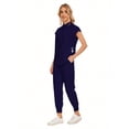 thumbnail image 4 of Wholesale Fashion Scrub Suits Dental Hospital Uniform Set Solid Color Surgical Gown Pocket V-Neck Scrubs Sets For Women Joggers Pants Suit, 4 of 17