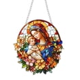 thumbnail image 2 of Decoración de ventana de vidrio acrílico, regalo para mujeres, decoración del hogar, regalo madre-hija para el Día de la Madre, para puertas de balcon, 2 of 7