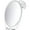 White Large, variant on Shower Mirror Fogless for Shaving - with Suction, Razor Holder for Shower & Swivel, Small Mirror, Shower Accessories, Bathroom Mirror, Bathroom Accessories, Holds Razors (Black)