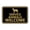 Black Gold, variant on Signs ByLITA Classic Framed Service Animals Welcome Sign (Brushed Silver) - Small