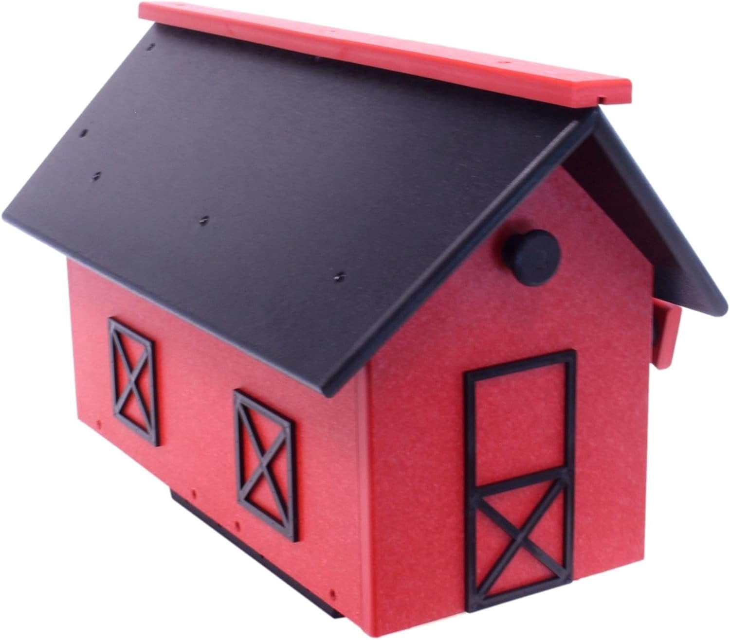 AmishToyBox.com, Large, Poly Lumber Barn Style Mailbox, Post Mount