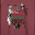 thumbnail image 3 of The Nightmare Before Christmas - Friends Family And Frights - Women's Lightweight French Terry Long Sleeve Shirt, 3 of 5