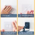 thumbnail image 4 of Yuarrent Gancho de pared de 4 garras Soporte de almacenamiento de herramientas de cocina Colgador giratorio de 360 ° Azul Type3 NO3, 4 of 6