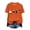 Orange, variant on Halloween Ghost Cat Shirt Women Cat Lover T-Shirt Gift Spooky Black Cat Graphic Tees Short Sleeve Fall Tops (Red,M)