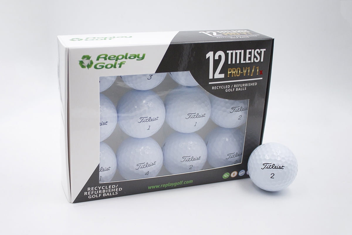 Replay Golf Titleist ProV1 Golf Balls, Refurbish, 12 Pack
