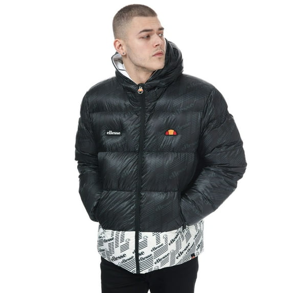 Men's Ellesse Down Jacket in Black