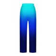 thumbnail image 5 of Dyegold Wide Leg Trouser Pants For Women Ombre Tie Dye Elastic Waist Palazzo Pants Plus Size Straight Long Pant With Pockets, 5 of 5