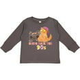 thumbnail image 3 of Inktastic Bring Back The 90s Cool Orange Cat Boys or Girls Long Sleeve Toddler T-Shirt, 3 of 5