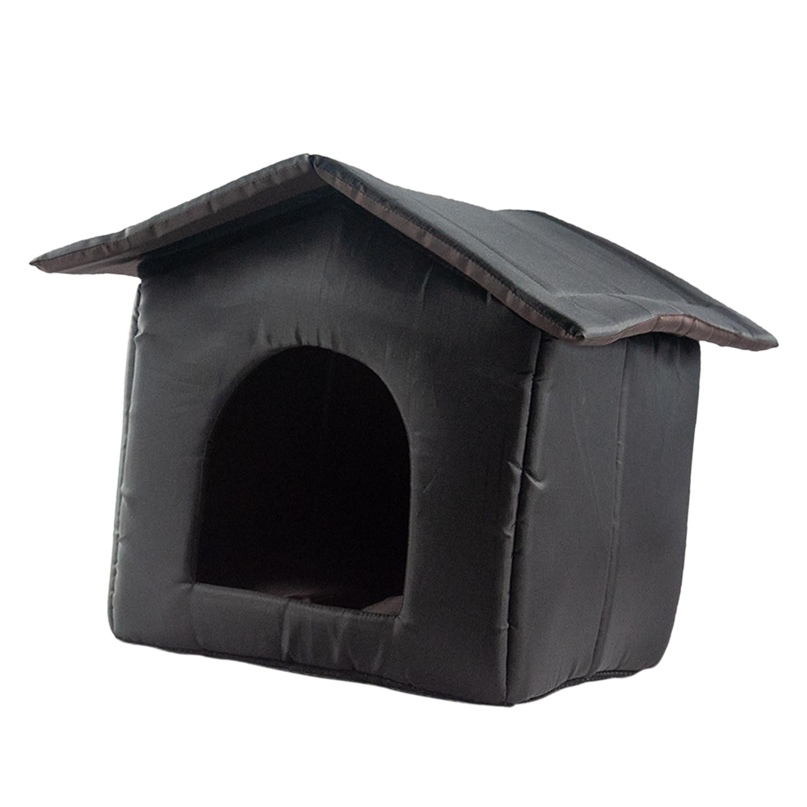 Fzaqwen Oxford Cloth Stray Cat Shelter, Waterproof Small Dog Winter Cave, Bed Furniture, 40cmx38cmx35cm