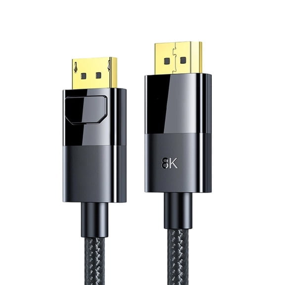 DisplayPort to DisplayPort 1.4 Adapter Male to Male Connectors Support 8K@60Hz 4K@144Hz 2K@165Hz for Laptop Gaming