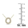 thumbnail image 2 of SZUL Women's 1/10 Carat TW O Initial Diamond Pendant in 10K Yellow Gold (J-K-L Color, I2-I3 Clarity), 2 of 3