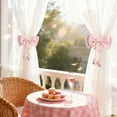 thumbnail image 6 of SLYNSHome Pink Bow Curtain Tiebacks Spring Decoration,Bow Curtain Holdbacks for Living Room Bedroom Kitchen Holiday Valentines Decor, 6 of 6