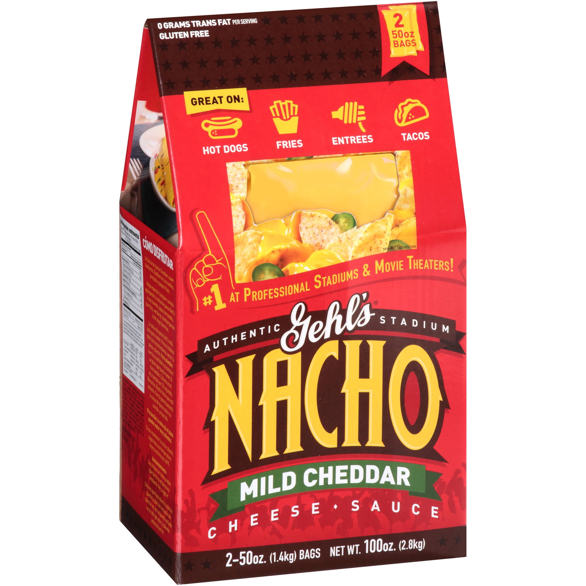 Gehl's Authentic Stadium Nacho Mild Cheddar Cheese Sauce, 50 oz, 2 count by GEHL GUERNSEY FARMS INC