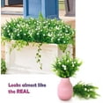 thumbnail image 5 of ZOELNIC Artificial Flowers for Outdoors, 6 Bundles Artificial Outdoor Plants UV Resistant Fake Plastic Flowers for Hanging Planter, Window Box Pot, White, 5 of 15