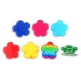 thumbnail image 2 of 7 pinzas acrílicas con forma de flor para sellar bolsas de comida y organizar papeles Pinzas decorativas reutilizables para usar en la cocina y la oficina, 2 of 7