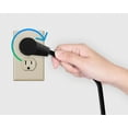 thumbnail image 5 of Maximm Monitor Computer Power Cord 1 Ft Flat Plug 360° Rotating PC Cable 3 Prong for, Desktop, Printer, Scanner, 16 AWG NEMA 5-15P to IEC13 - UL Certified, 5 of 5