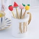 thumbnail image 3 of Cuchara/tenedor de postre de frutas, 3 cucharas para café y 3 tenedores de postre, 6,2 pulgadas de acero inoxidable (cucharas y tenedores de 6,2 pulgadas, dorado), 3 of 4