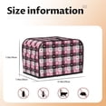 thumbnail image 5 of Yiaed Heart Plaid Print Two Slice Bread Machine Cover, Universal Size Kitchen Appliance Cover for Bread Machine,Bread Machine Cover, 5 of 7