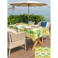 thumbnail image 5 of Outdoor Tablecloth with Umbrella Hole for Patio/Picnic/Party/Camping, Cute Green Umbrella Waterproof Table Cloth Rectangle Table Cover Washable, Cartoon Rain Boots Yellow Ombre (52"x 70"), 5 of 8