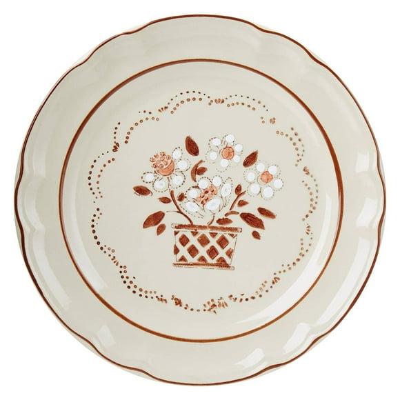 Vajilla Santa Anita Cubierta Cerámica Flor Otoño 30 Piezas