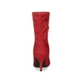 thumbnail image 2 of BLISSFUL STEP Women's Pointy Toe Stiletto Heels Ankle Boots Red 9, 2 of 8