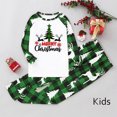 thumbnail image 2 of Penkiiy Family Christmas Pjs Matching Sets Parent Child Warm Christmas Suit Printed Housewear Pajamas Two-piece Children's Suit Green Christmas Pajamas 3-4 Years, 2 of 6