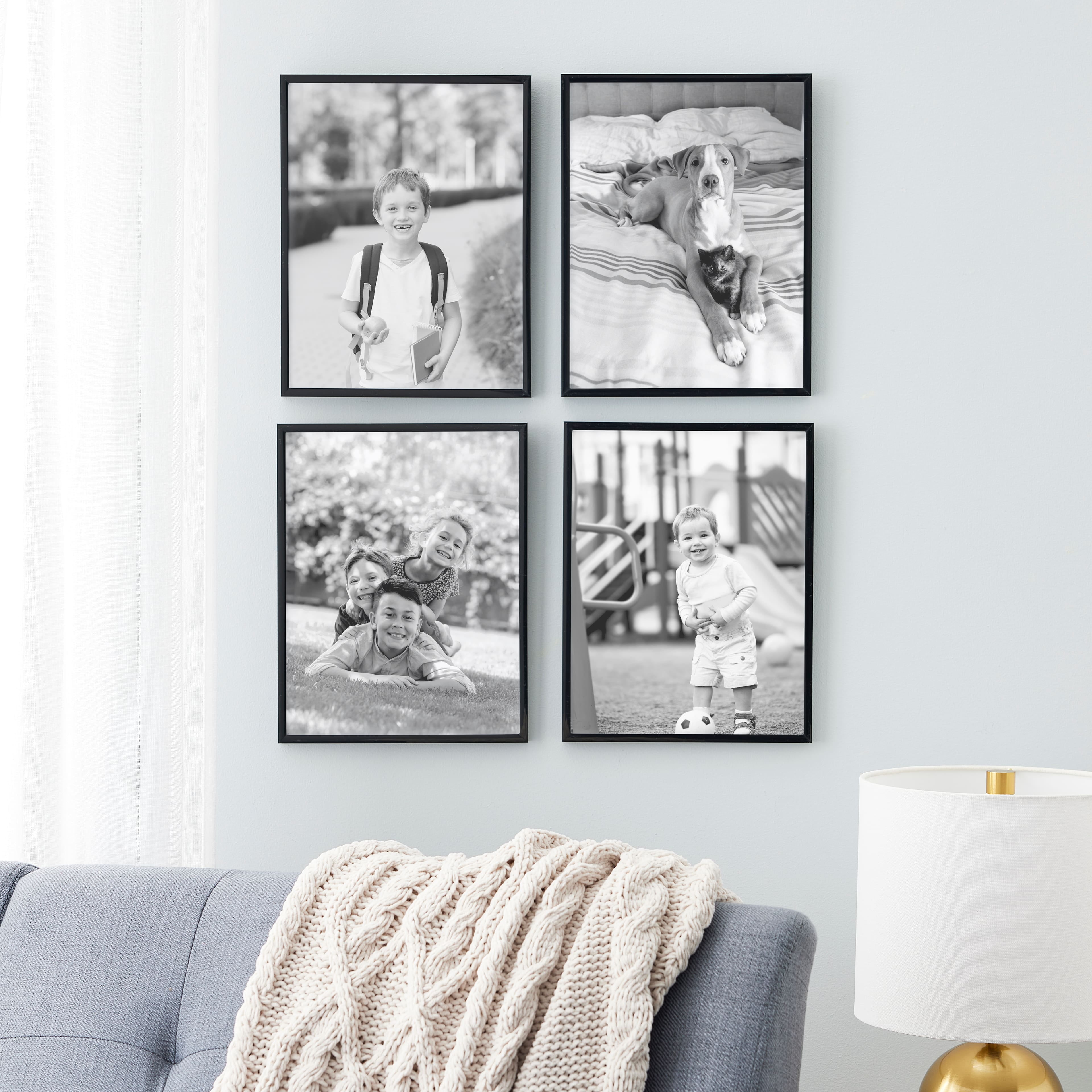 Studio Decor 4 Pack Basics 8.5" x 11"  Multipurpose Wall Frames
