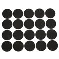 thumbnail image 1 of 200pcs Round Felt Pads 2cm Diameter Floor Protector Pad for Table Chair Furniture (Black), 1 of 3