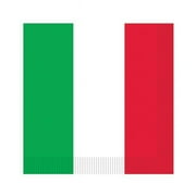 Red White Green Luncheon Napkin Costume