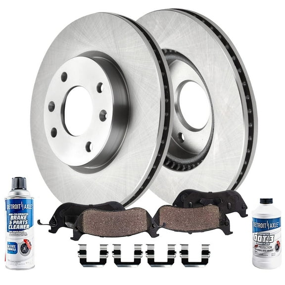 Detroit Axle - Front Brakes and Rotors Brake Pads Replacement for Hyundai Sonata Kia Optima Fits select: 2005 HYUNDAI SONATA GL, 2004 HYUNDAI SONATA GLS/LX