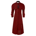 thumbnail image 4 of Men Cassock Priest Robe Roman Catholic Church Soutane Costume For Bishop Pope Pastor Father, 4 of 6