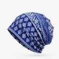 thumbnail image 1 of Gorro tipo jersey de primavera, otoño e invierno, para mujer, con forma de luna, babero, estilo étnico de doble propósito, con cintas cálidas de terciopelo, bolso para mujer, tocado, 1 of 6