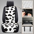 thumbnail image 6 of Eheartsgir Cow Print Car Front Seat Covers, Breathable Polyester Seat Protector for Universal Vehicle and Pet Travel, 6 of 7