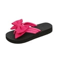thumbnail image 2 of 2026 Women's 3D Floral Sandals Dressy Flatform Thongs Flip Flops Summer Beach Vacation Fashion Casual Flip Flops Elegant Flower Slippers (Male,Hot Pink2), 2 of 6