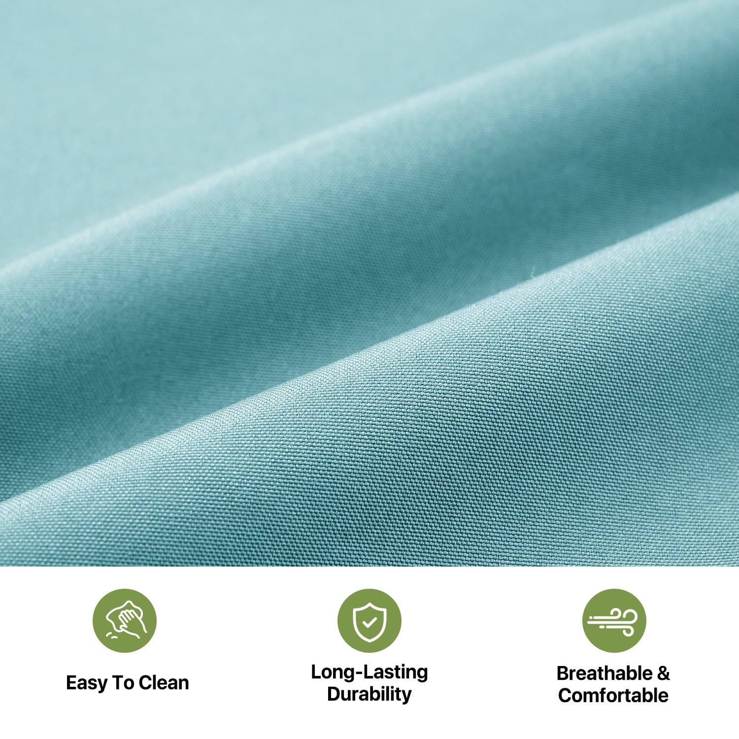BaPiPro 11 Pack Sky Blue Outdoor Patio Sofa Cushion Replacement Covers, Fade‑Proof, Waterproof & Zippered, Wear‑Resistant, Stain‑Resistant Easy‑to‑Clean Slipcovers for Rattan Sectional Furniture