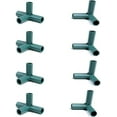 thumbnail image 1 of Hongchun 8PCS Greenhouse Frame Building Connector PVC Pipe Fittings Fence Hose Connector DIY Shed Garden Connections, 1 of 5